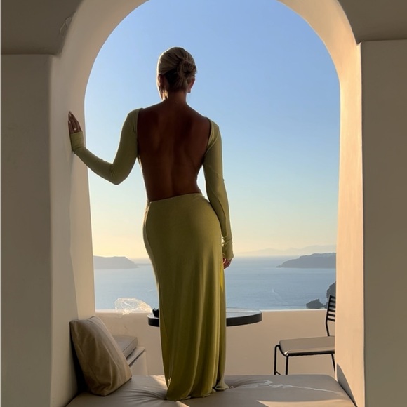 SOLD OUT ONLINE 💚✨ MESHKI CHRISTINA DRESS - Picture 4 of 5